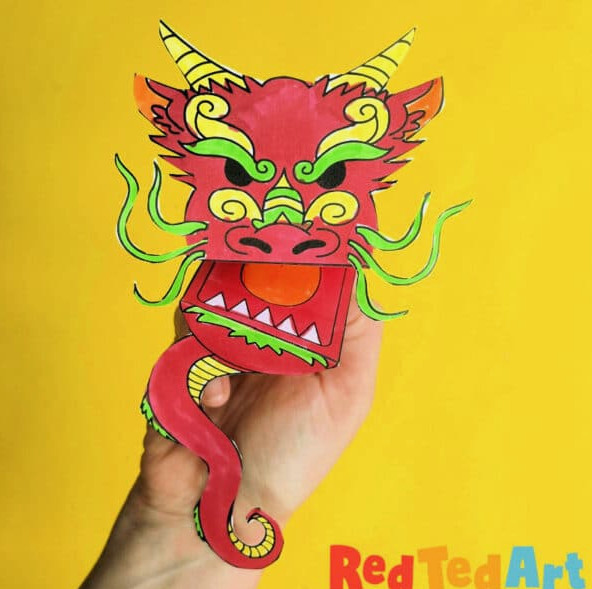 year of the dragon coloring page