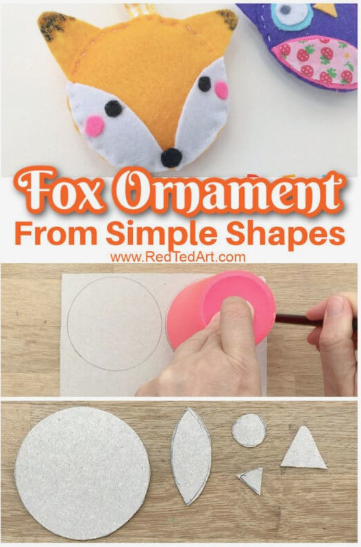how to sew a fox ornament