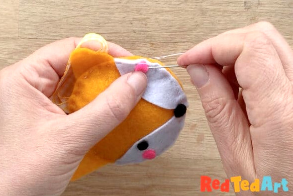 finishing sewing