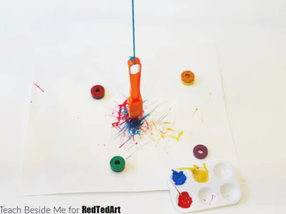 Magnet Pendulum Painting: A Fun Science Art Activity for Kids
