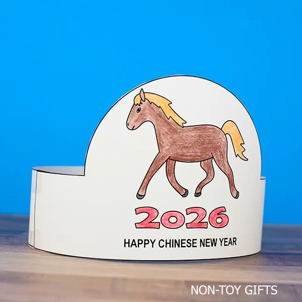 2026 Chinese New Year Horse Paper Hat