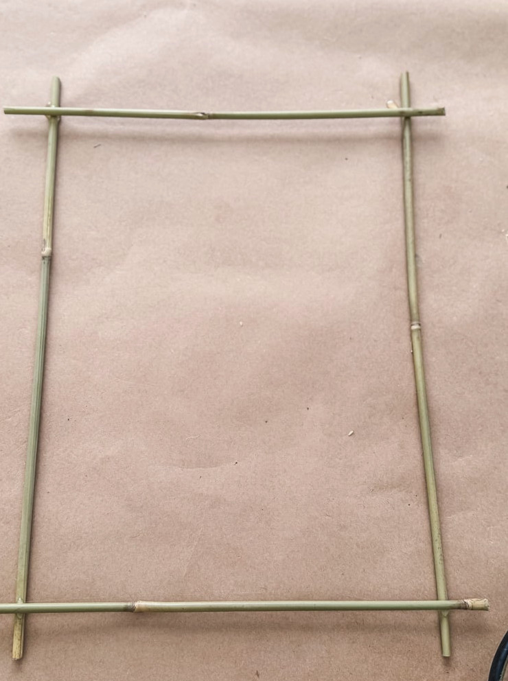 a bamboo frame
