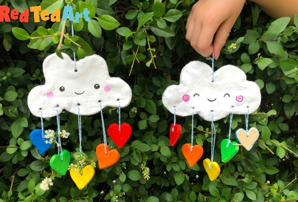 Salt dough rainbows