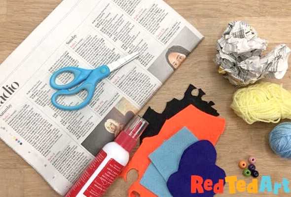 materials needed for yarn birds