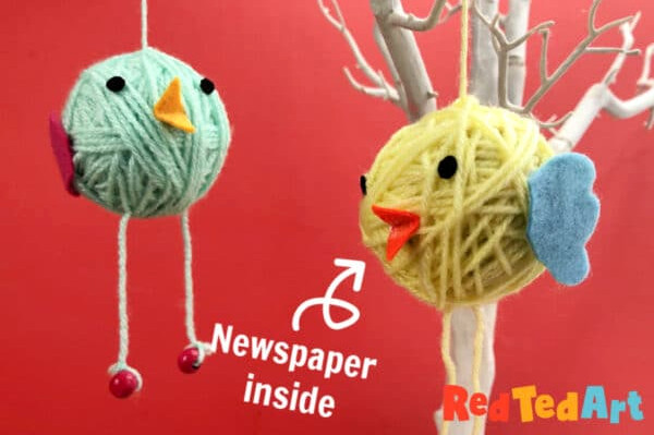 How To Make a Cute Yarn Bird