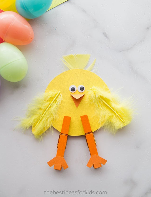 Clothespin Chick Craft