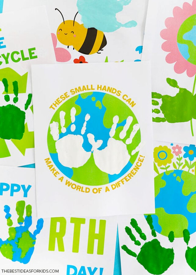 Earth Day Handprint Art