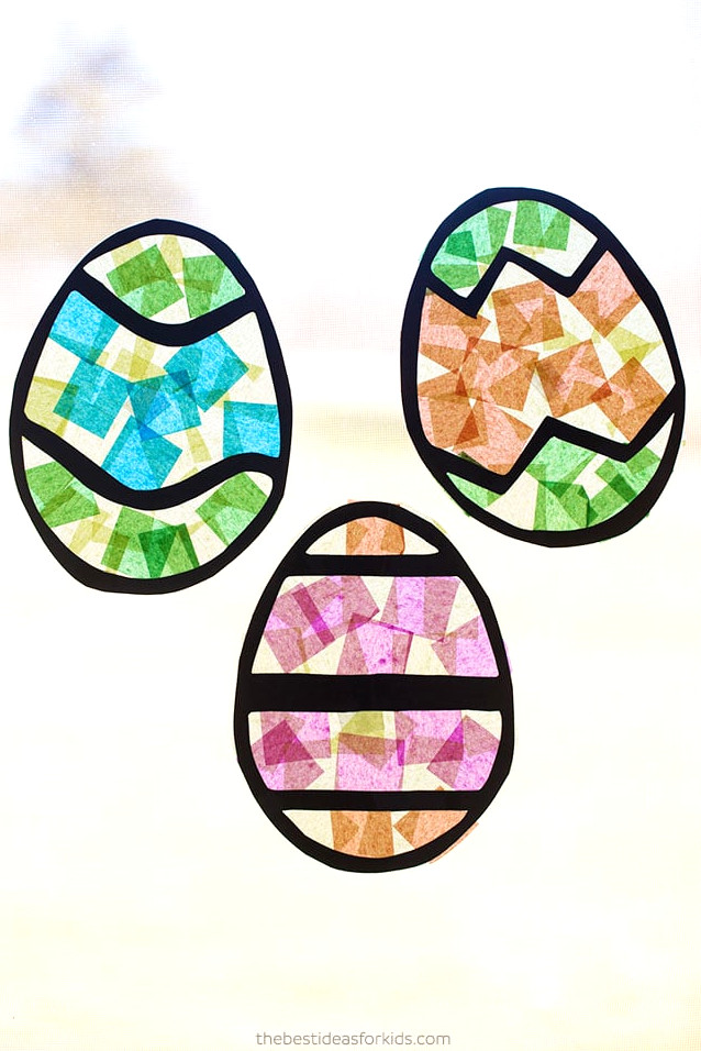 Easter Suncatcher (with free printable templates)