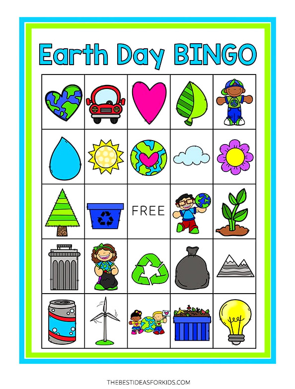 Free Printable Earth Day Bingo