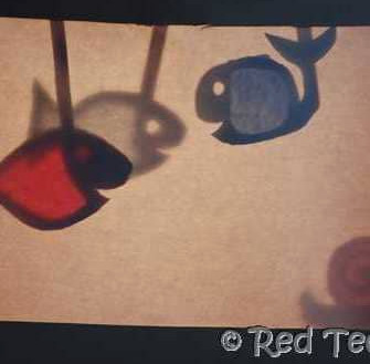 cereal box shadow puppet