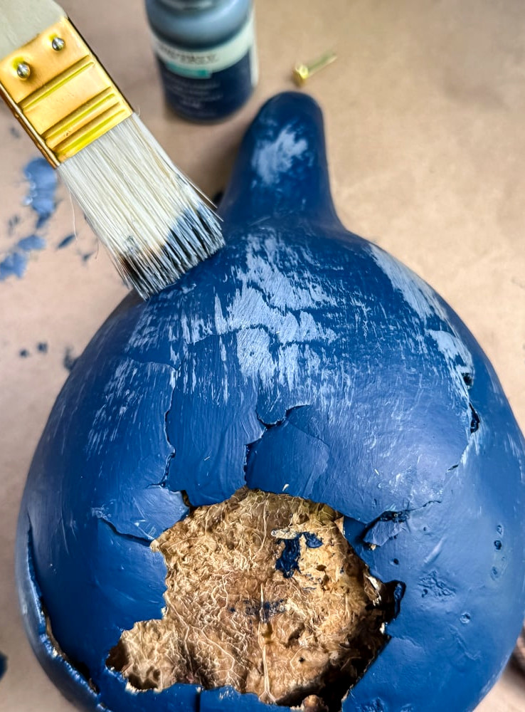 painting a gourd fairy house