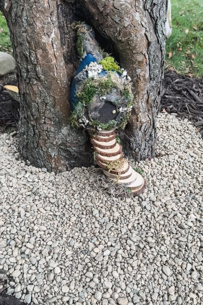 fairy house in tree