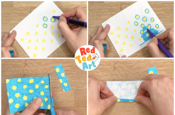 decorateyour paper and concertina fold