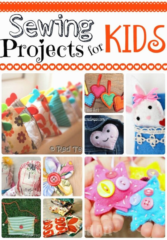 Collection of sewing activities for children learning to stitch