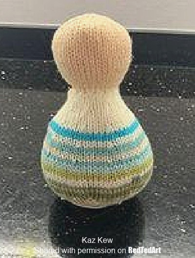 basic shape of knitted gonk