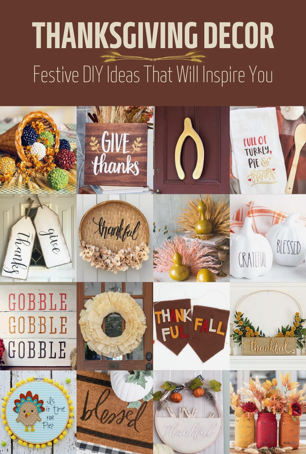 40+ Cute DIY Thanksgiving Decorations On a Dime
