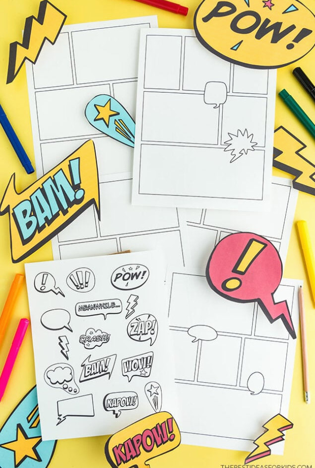 Free Printable Comic Strip Templates