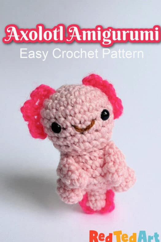 Cute Amigurumi Axolotl Crochet Pattern for Beginners