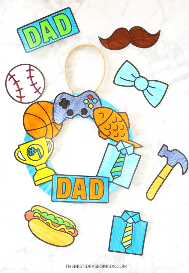Paper Plate Father's Day Craft