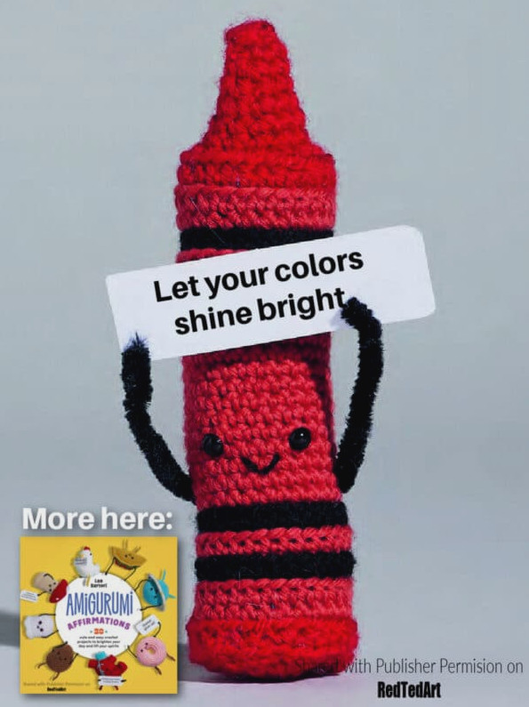 Come and crochet a crayon with me!