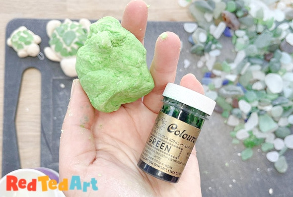 colored salt dough